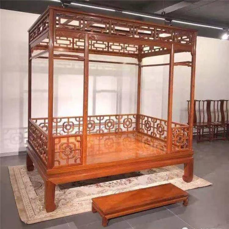 缅甸花梨明式架子床 红木家具价格 缅甸花梨明式架子床 红木家具价格